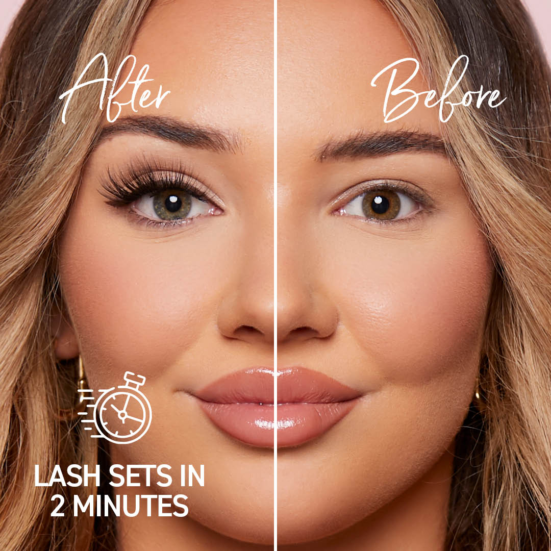 Glam Volume Press On Preglued Under-lashes Cluster Lashes - One V Salon