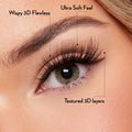 Glam Volume Press On Preglued Under-lashes Cluster Lashes - One V Salon