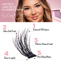 Miss Wispy Glam Volume Press On Pre-glued Under-lashes Cluster Lashes & Applicator - One V Salon
