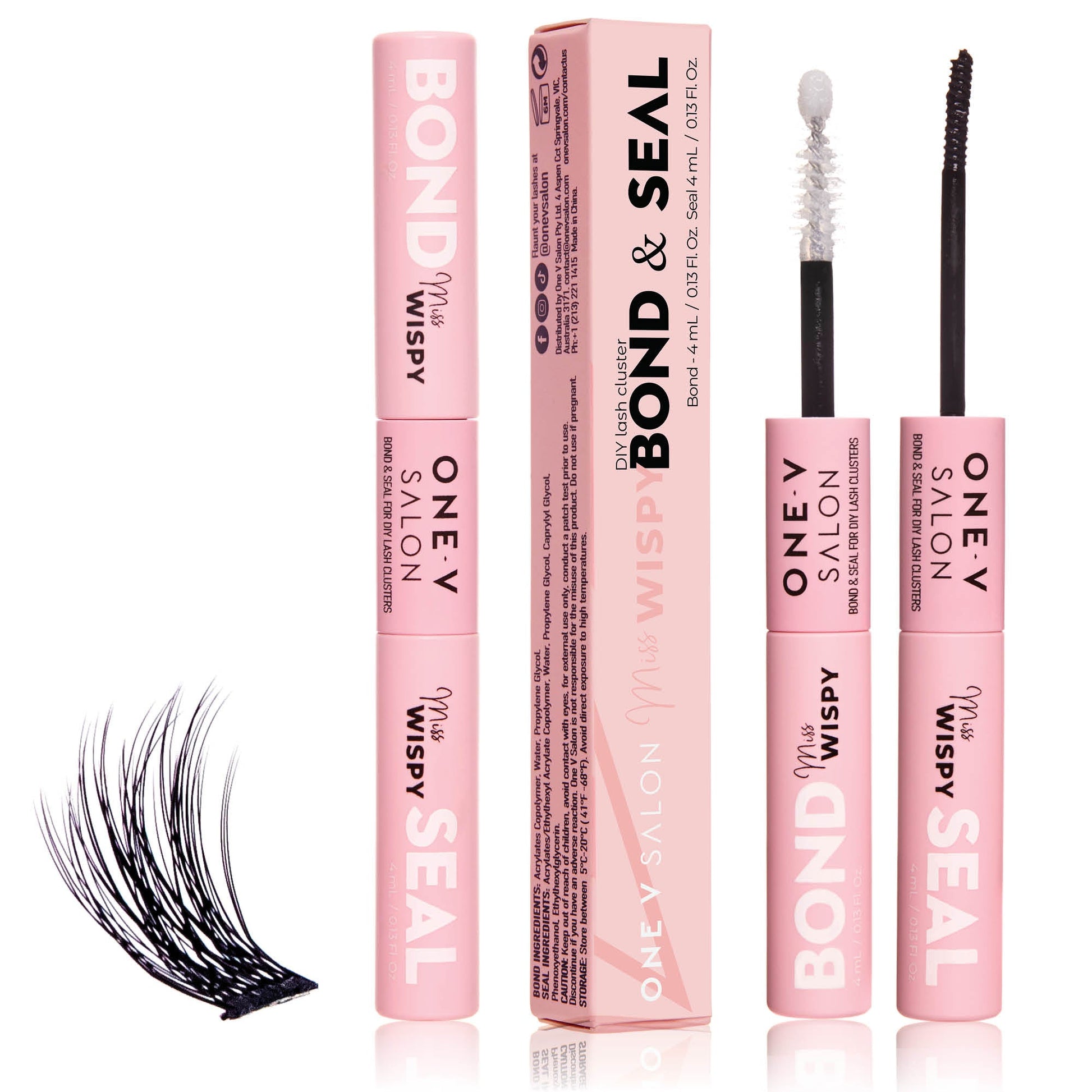 Luxe 3D Flawless -PETITE WISPY- 238 DIY Cluster Lashes Complete Kit - One V Salon