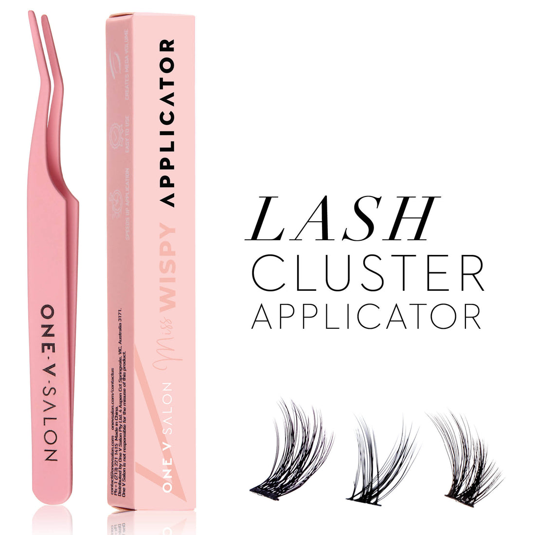 Miss Wispy Cluster Lashes - Applicator Tweezer . - One V Salon
