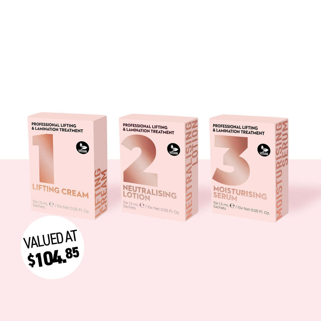 Lash Lift & Brow Lamination Bundle Step 1, 2 & 3. - LASH V