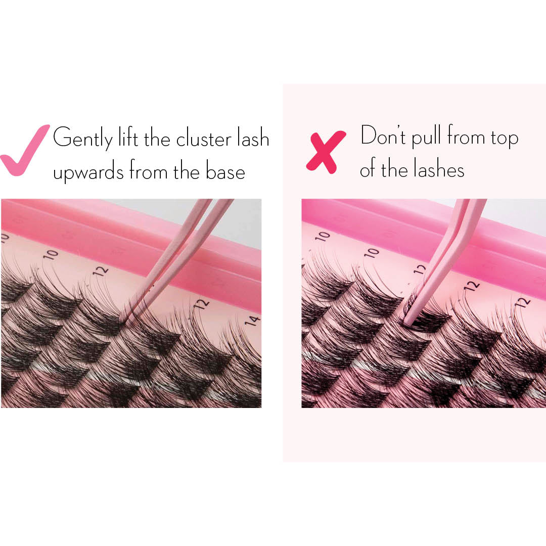 Cluster Lashes - Angel Lift - 154 DIY Cluster lashes Complete Kit - One V Salon
