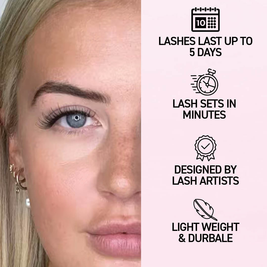 Miss Wispy Cluster Lashes - Dream Wave - 182 DIY Cluster lashes Complete Kit - One V Salon