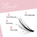 Miss Wispy Cluster Lashes - Petite Vixen Complete Kit - One V Salon