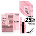 Miss Wispy Cluster Lashes - Petite Vixen Complete Kit (Bundle Pack) - One V Salon