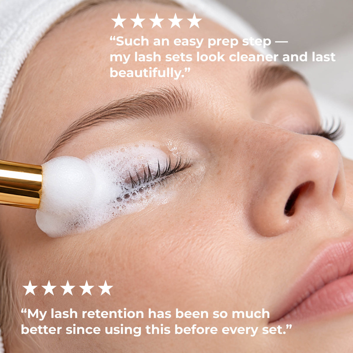 Eyelash Extension Shampoo Foam Cleanser Kit - (wholesale Bundle Packs) - One V Salon