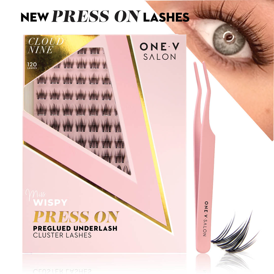 Cloud 9 Press On Pre-glued Under-lashes Cluster Lashes & Applicator - One V Salon