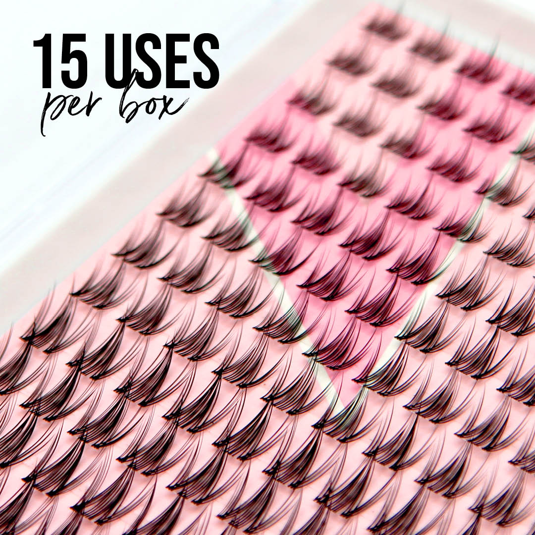 Cloud 9 Press On Pre-glued Under-lashes Cluster Lashes & Applicator - One V Salon