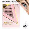 Press On Preglued Under-lashes Cluster Lashes Dream Wave - One V Salon