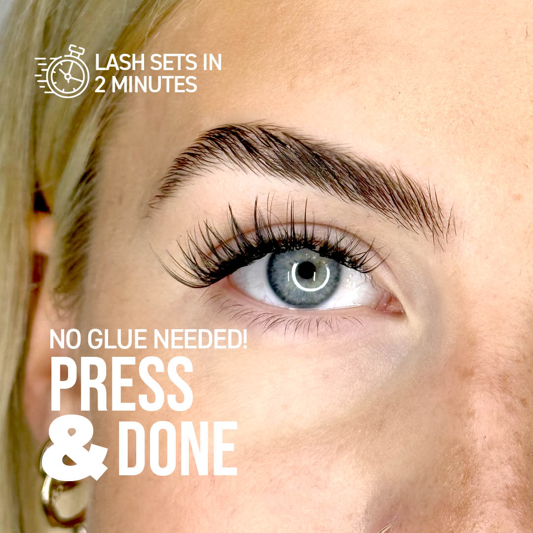 Press On Preglued Under-lashes Cluster Lashes Dream Wave - One V Salon
