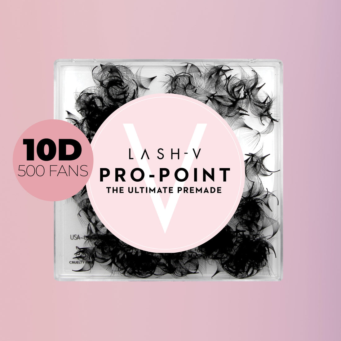10D Pro-Point Ultimate  - 500 loose Fans - One V Salon