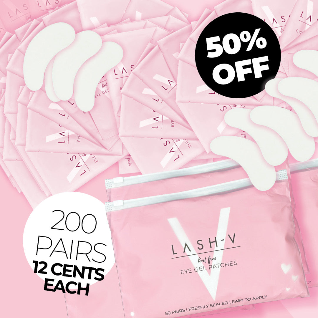 Eye Gel Pads - Lash Extension Supplies (50x pack/ 100x pack/ 150x pack/ 200 pack) - One V Salon