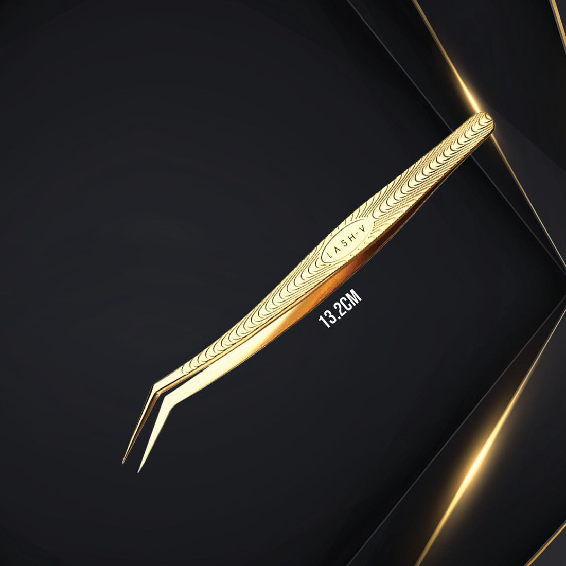 Luxe Gold Tweezers - Angled #5 - One V Salon