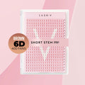 6D Short Stem Pro - Brown 400 Fans - One V Salon