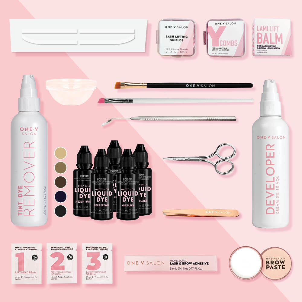 Student Brow Kit - Lamination Lash Lift / Brow Liquid Dye - One V Salon