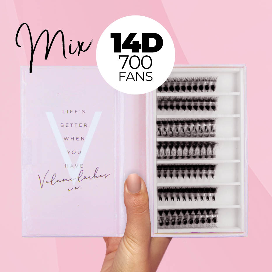 14D Promade Ultra-speed - 700 Mix Fans - One V Salon