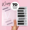 7D Promade Wispy Ultra-speed - 1000 Fans - One V Salon