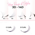 10D Wholesale Premade Lash Fans Loose 1000ct - Salon Supply - One V Salon
