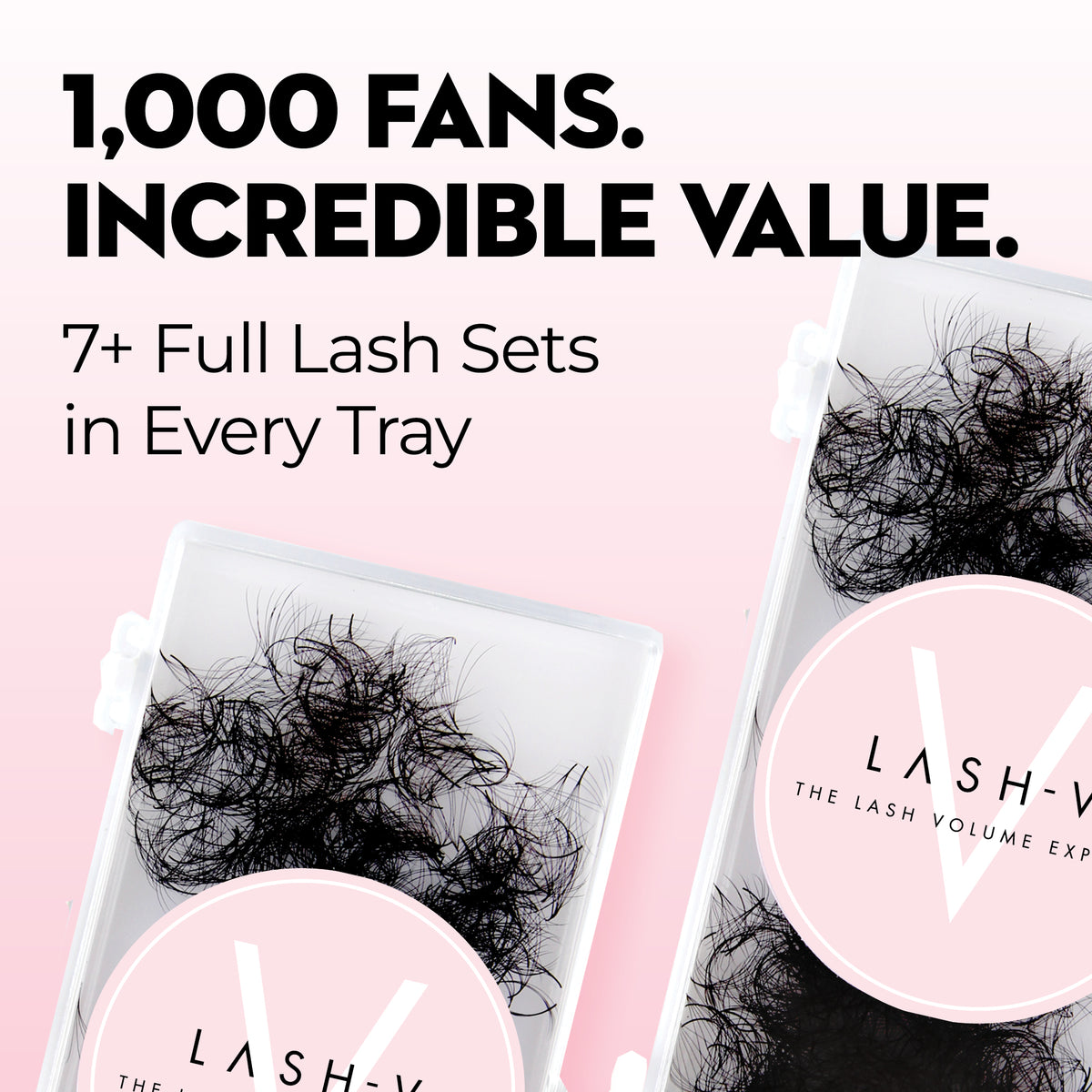 9D Promade Wispy Loose - 1000 Fans - One V Salon