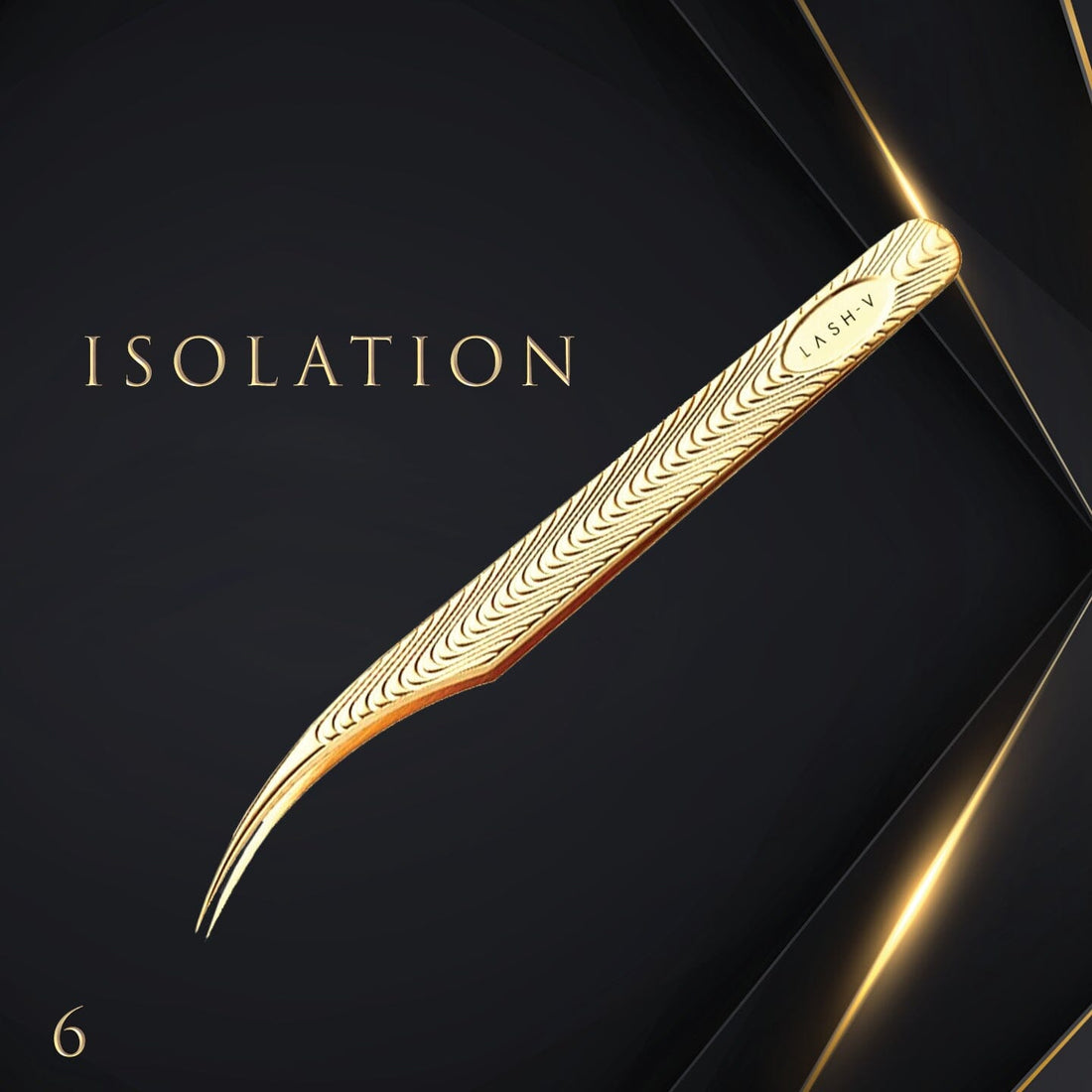 Luxe Gold Tweezers - Isolation #6 - One V Salon