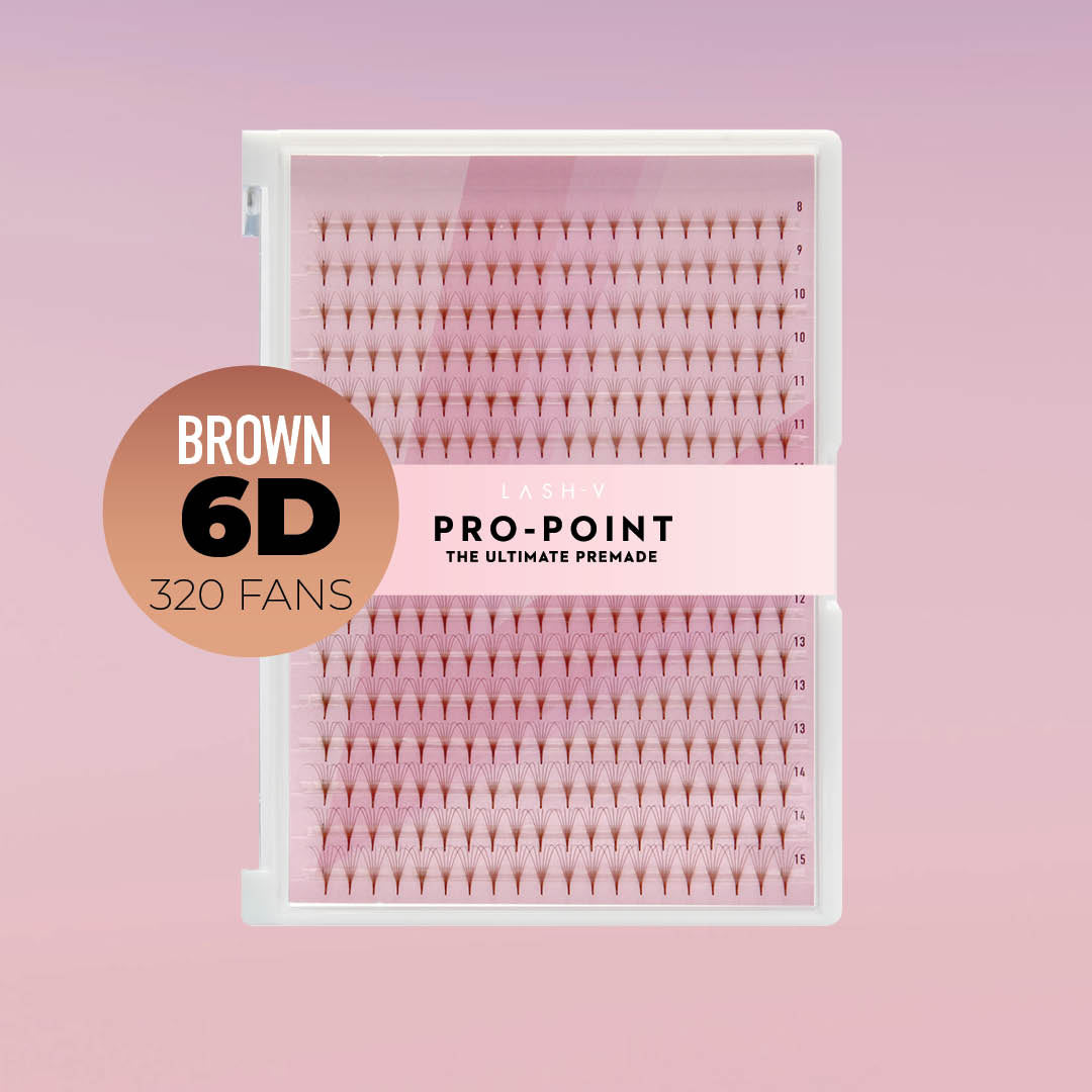 6D Pro-Point Ultimate Brown - 320 Fans - One V Salon