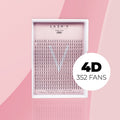 4D Premade Lash Fans - New Short Stem Pro - Eyelash Supplies - One V Salon
