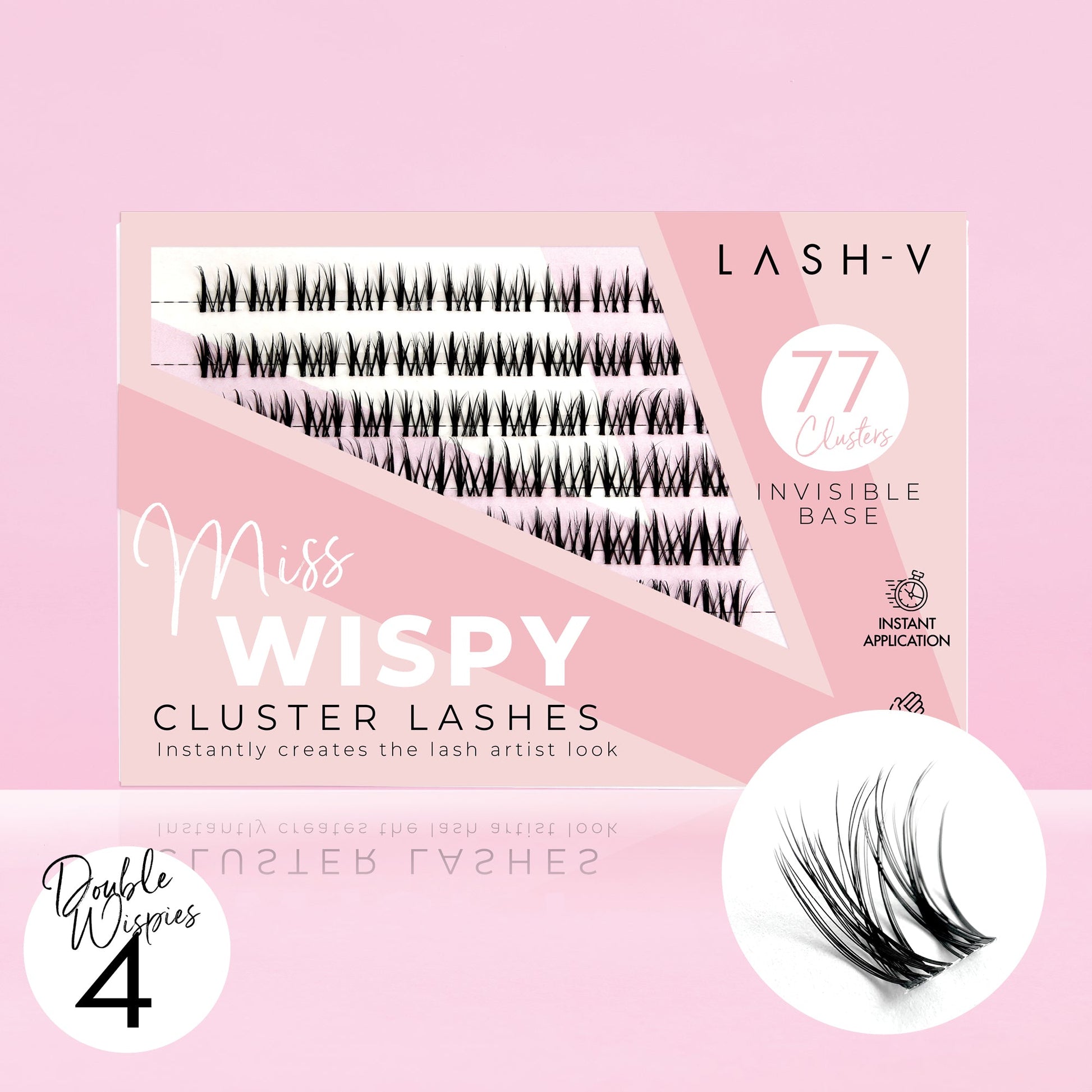 Miss Wispy Cluster Lashes - 77 Clusters-Bundle Packs - One V Salon
