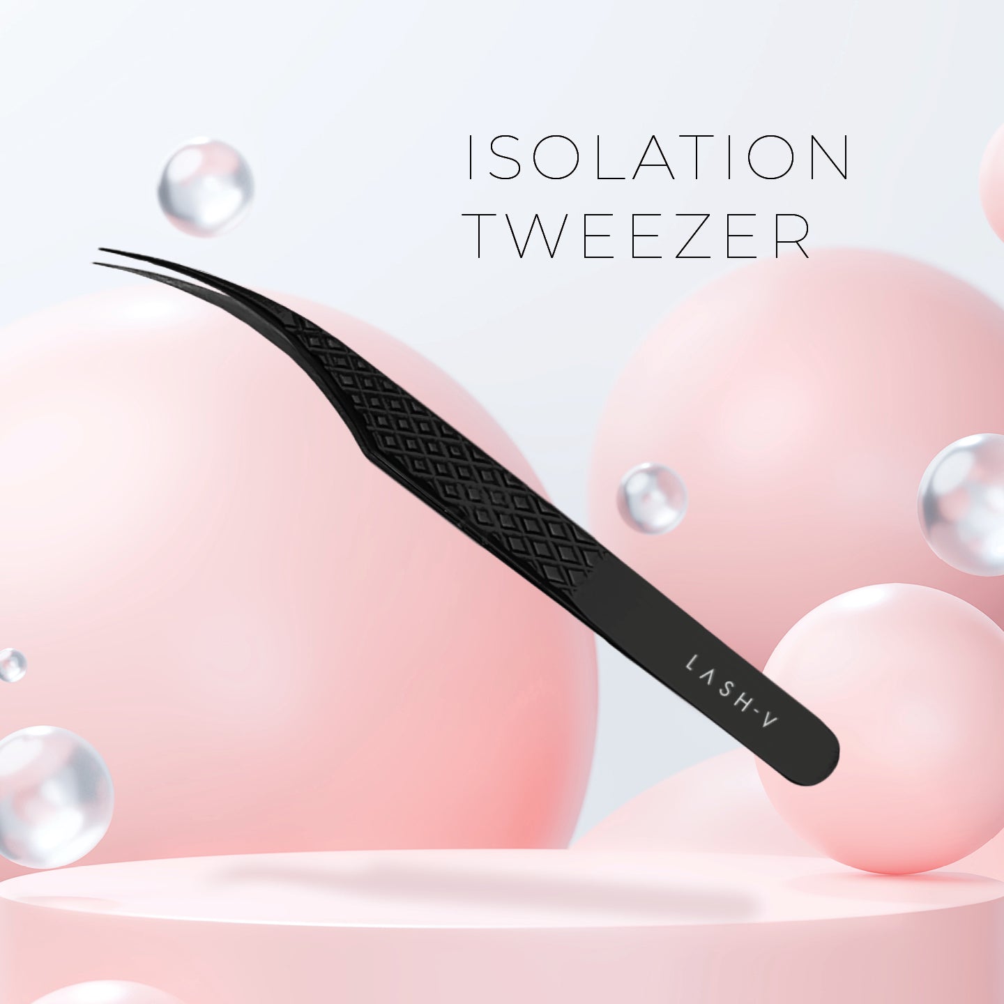 Titanium Eyelash Tweezers - 5x Pack Combo - One V Salon