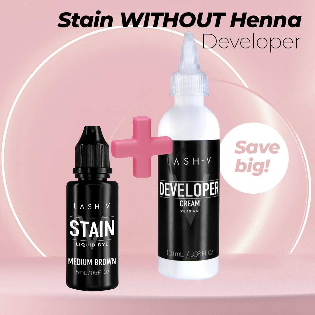 Developer + Stain Liquid Dye WITHOUT Henna 15ml - One V Salon