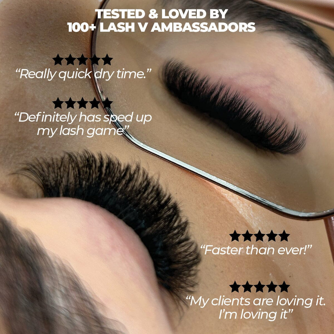Evolution Super Fast Eyelash Adhesive - Best Lash Extensions Glue - Lash Supplies - 2 Pack - One V Salon