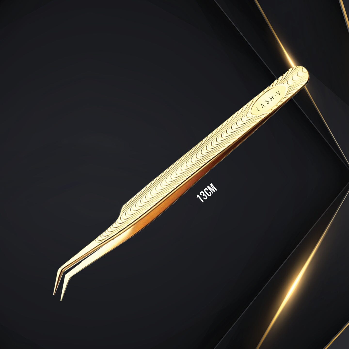 Luxe Gold Tweezers - 45° #3 - One V Salon
