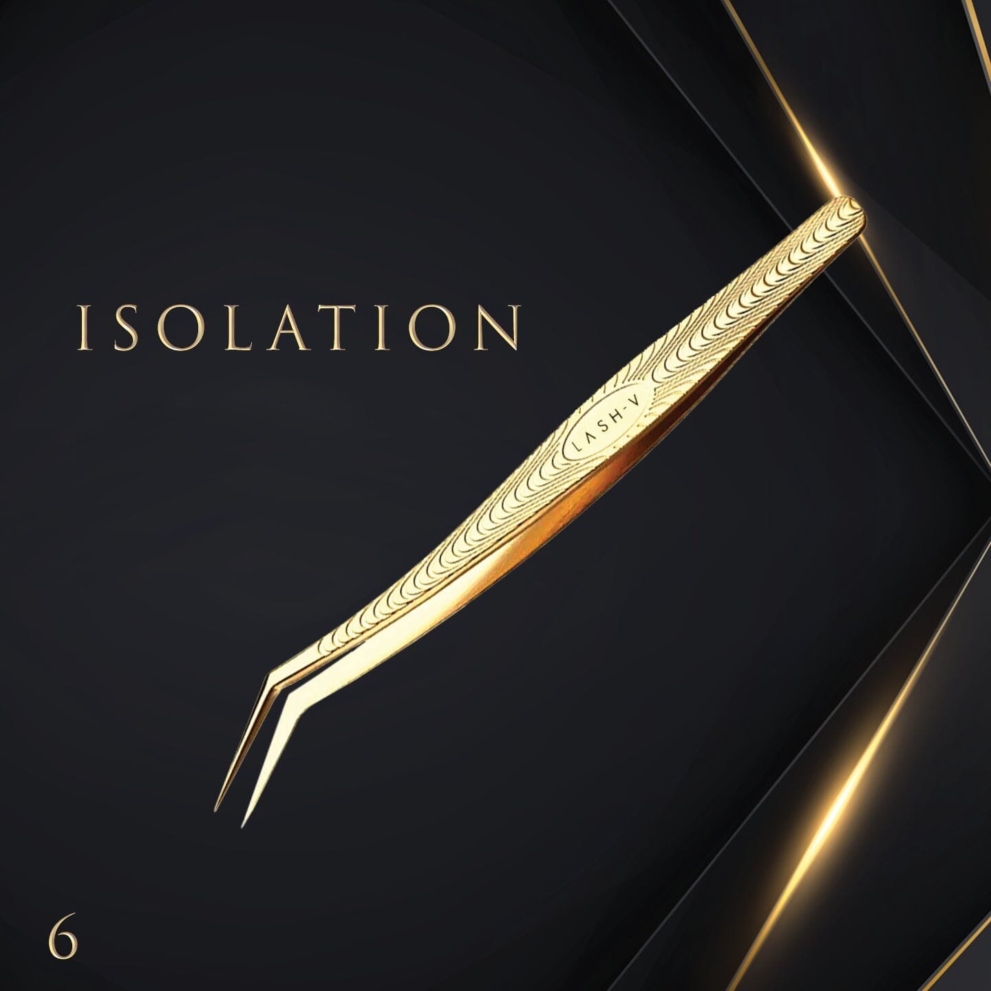 Luxe Gold Tweezers - Isolation #6 - One V Salon