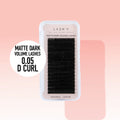 Matte Dark Volume Lashes - 0.05 - D Curl - One V Salon