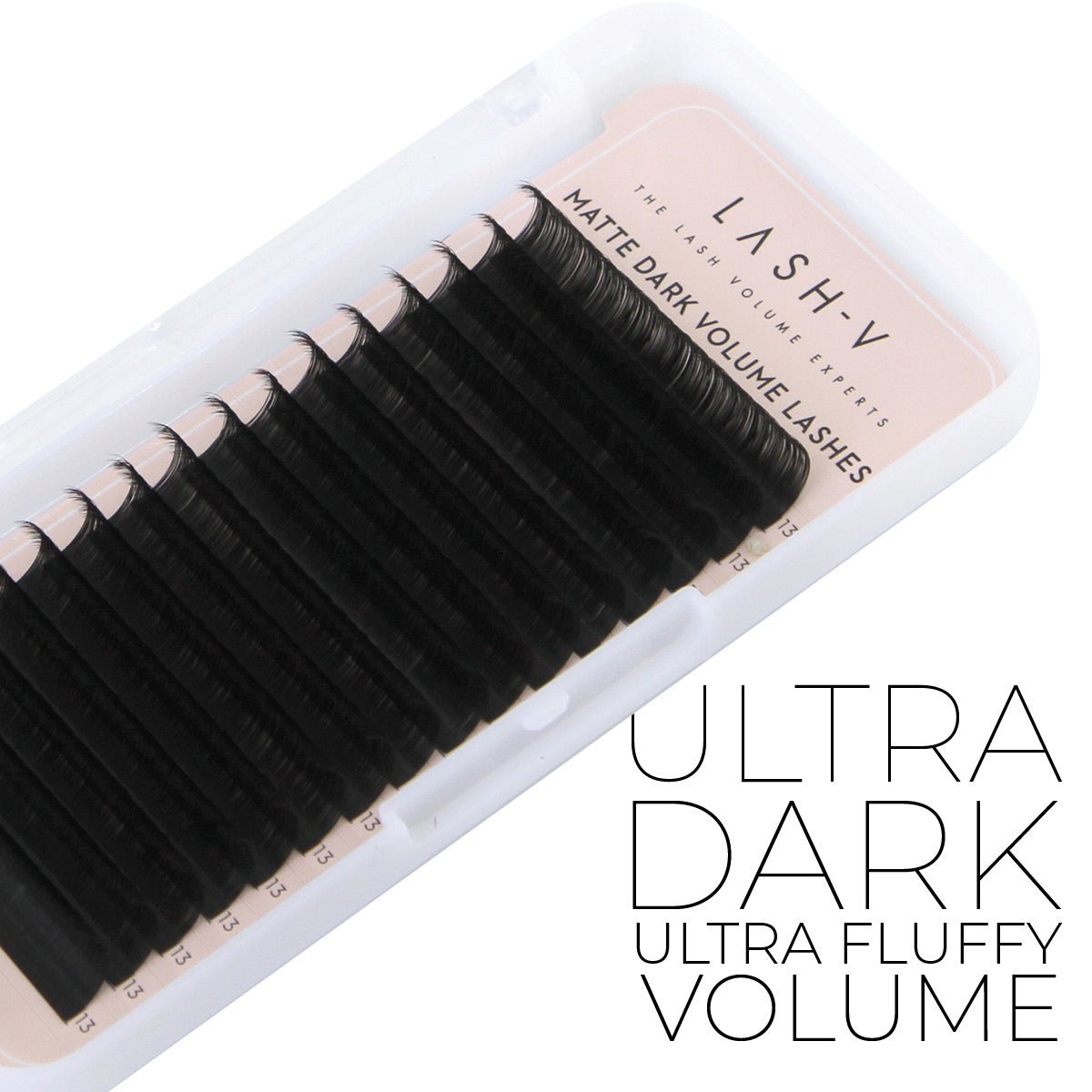 Matte Dark Volume Lashes - 0.07 - C Curl - One V Salon