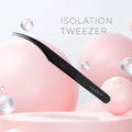 Titanium Eyelash Tweezers - Isolation #2 - One V Salon