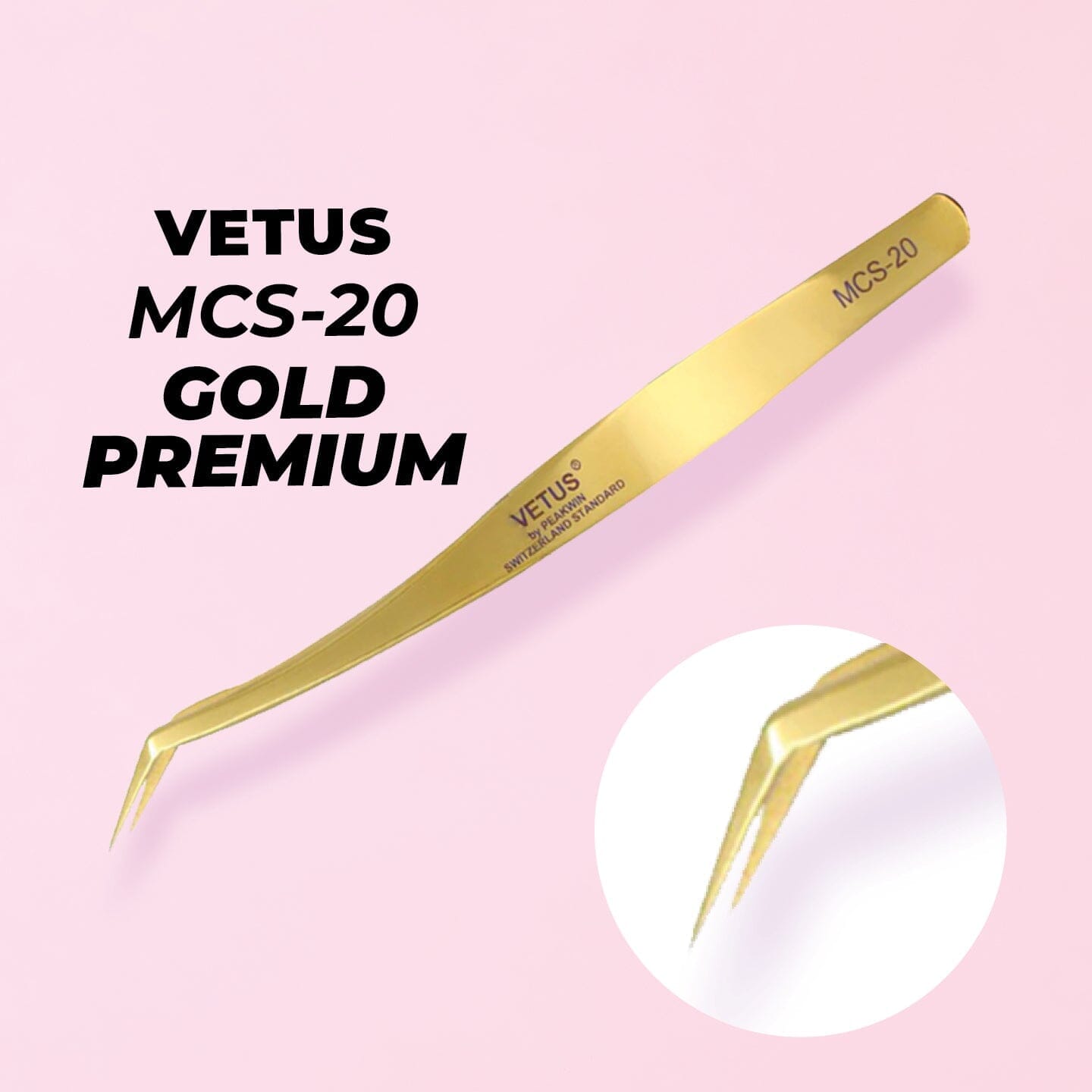 Tweezer Vetus Gold Premium - MCS-20 - One V Salon